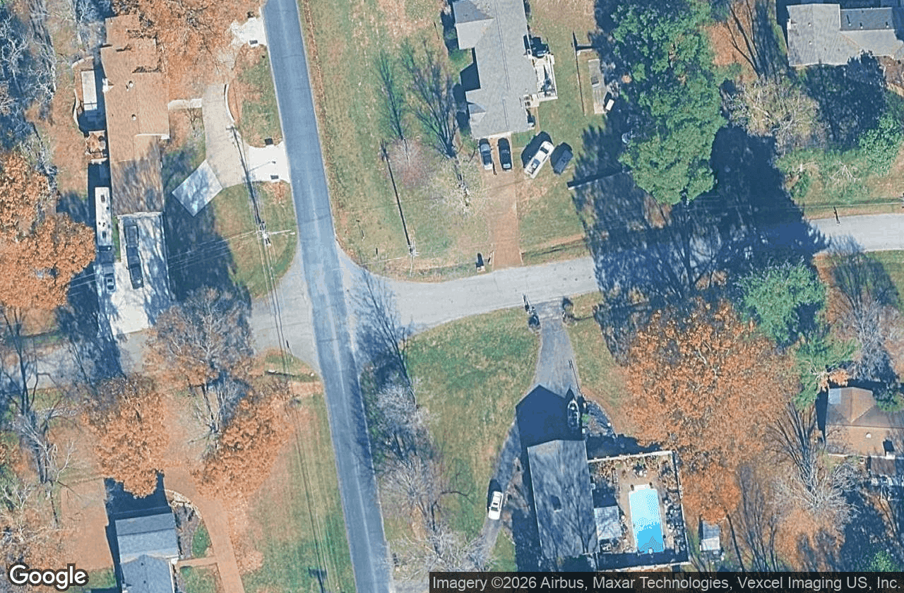 Established, wooded lots from above.